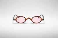 Leopard with pink lenses