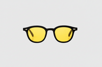 Black with yellow lenses