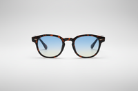 Leopard with blue lenses