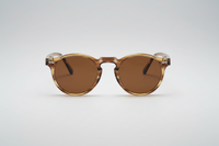 Champagne with brown lenses