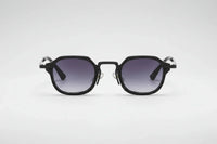 Black with purple lenses