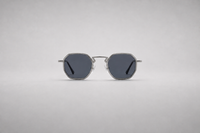 Silver with dark gray lenses