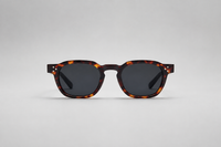 Tortoiseshell with dark gray lenses
