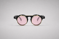 Black with pink lenses