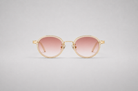 Gold with gradient pink lenses