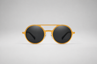 Gold with black lenses
