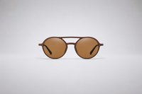 Matte brown with amber lenses