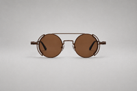 Bronze with brown lenses