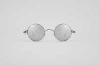 Silver with clear lenses