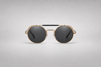 Gold with dark gray lenses