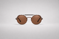 Bronze with brown lenses