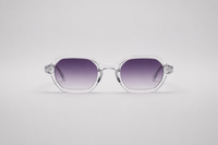 Clear with gradient violet lenses