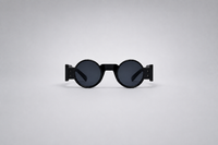 Graphite with blue lenses