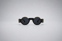 Gold with yellow-green lenses