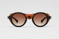 Brown and amber