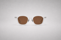 Clear with brown lenses