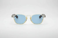 Clear/Tortoiseshell with blue lenses