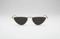Gold with black lenses