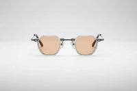 Clear with orange lenses