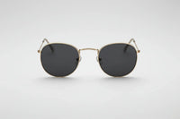 Gold with black lenses