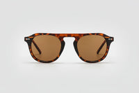 Leopard with brown lenses