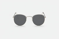Silver with black lenses